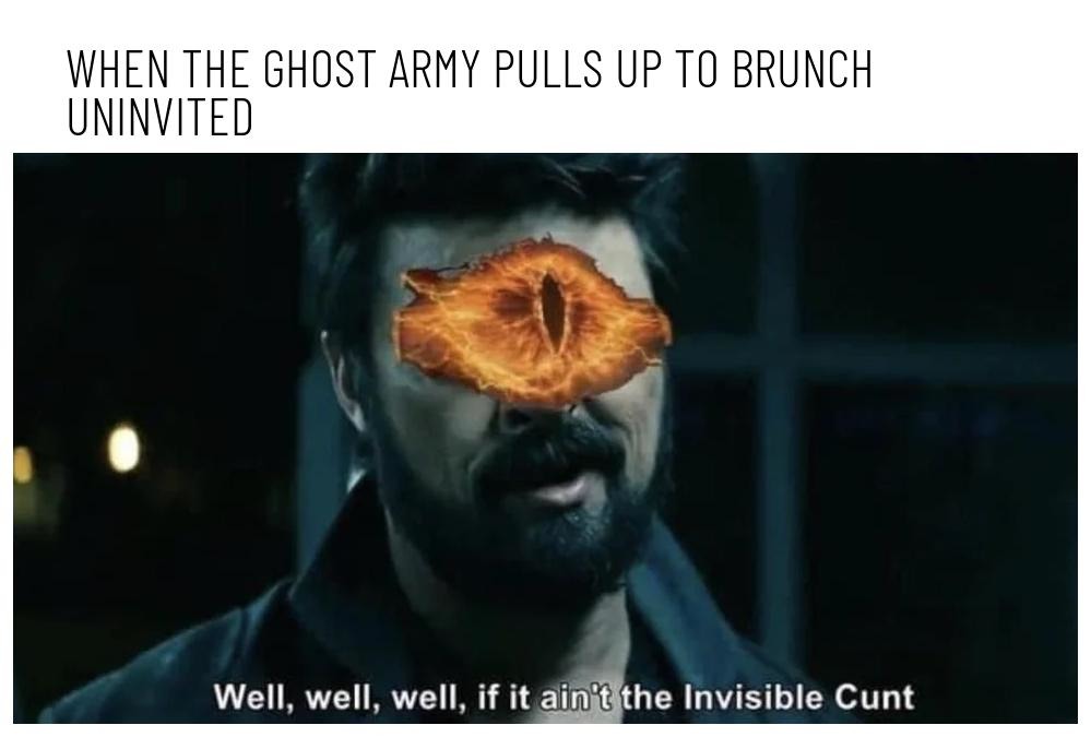 When brunch turns into a haunted DLC - meme