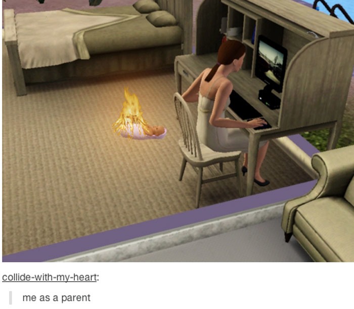 honey why is the baby on fire