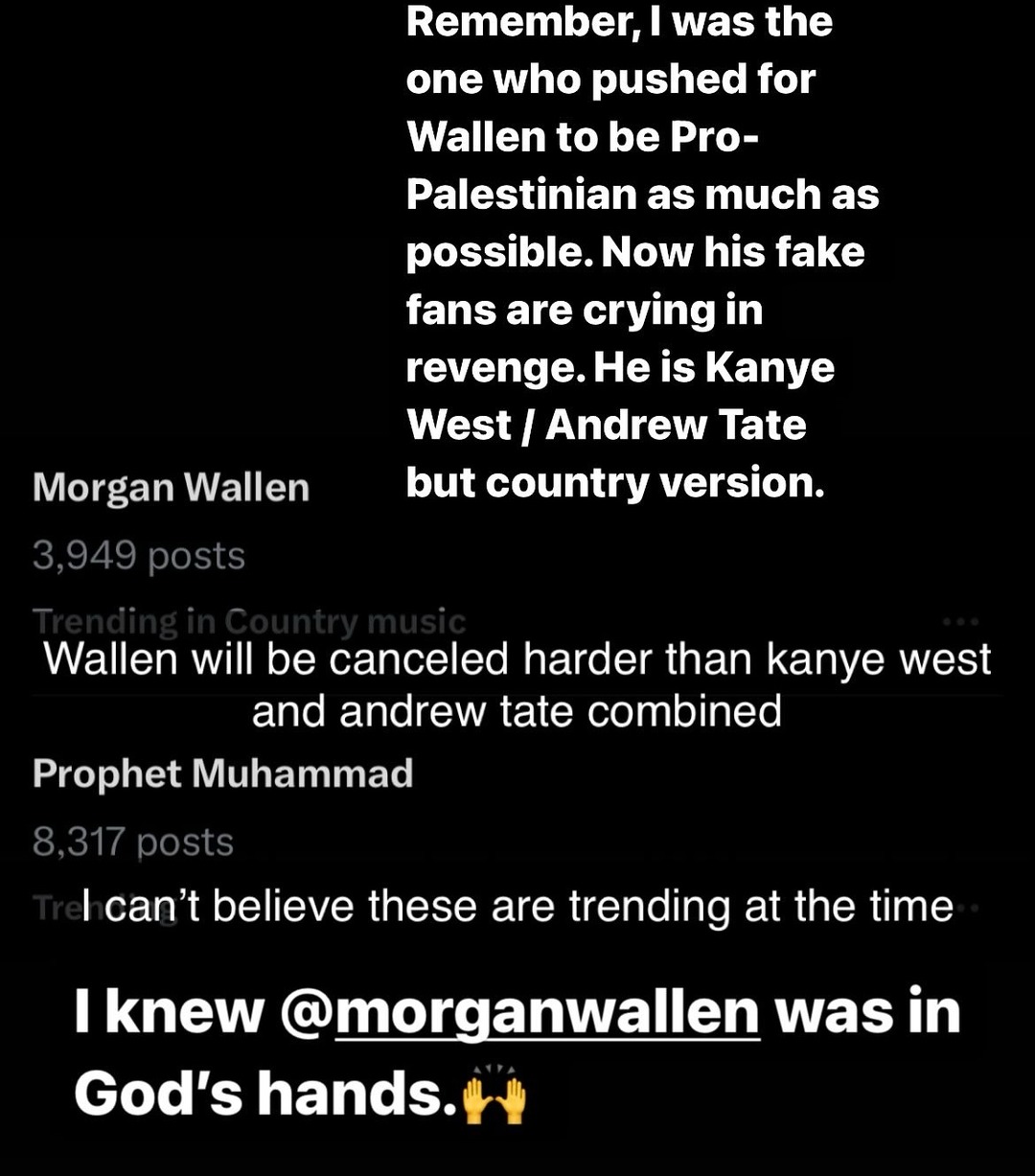 morgan wallen is the only Christian person I know who has ever had to deal with Allah - meme