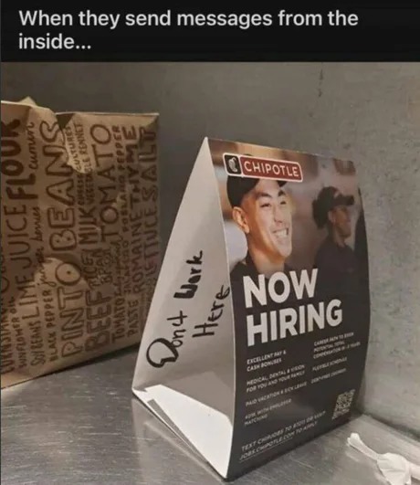 Now hiring meme