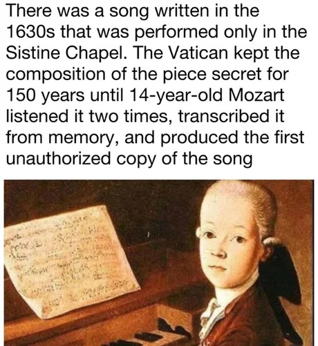 Mozart was a pirate - meme