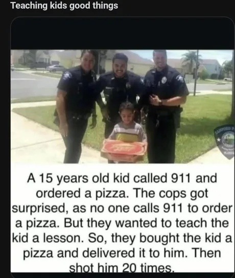 He ordered pizza from 911. It ended in tragedy - meme