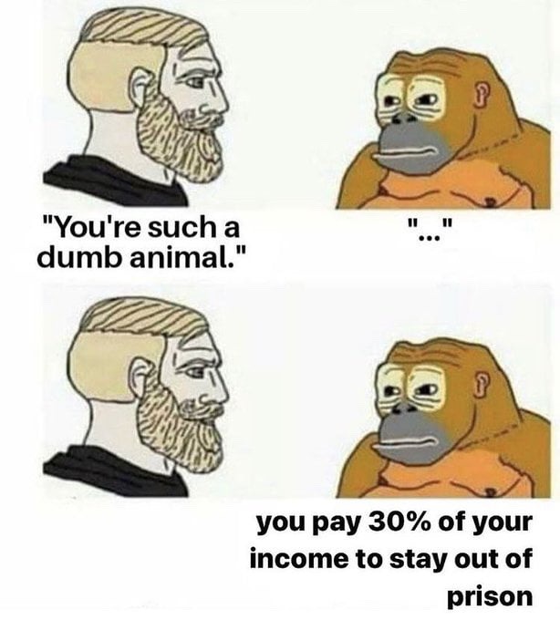 the monkey has a point - meme