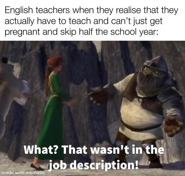 English teachers - meme