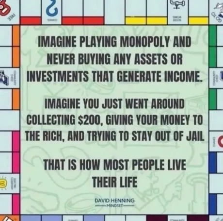 Monopoly life lessons - meme