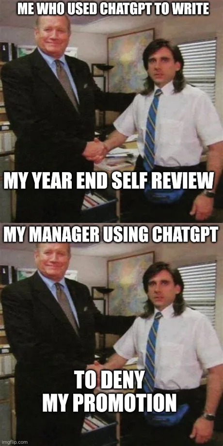 My manager denying my promotion - meme