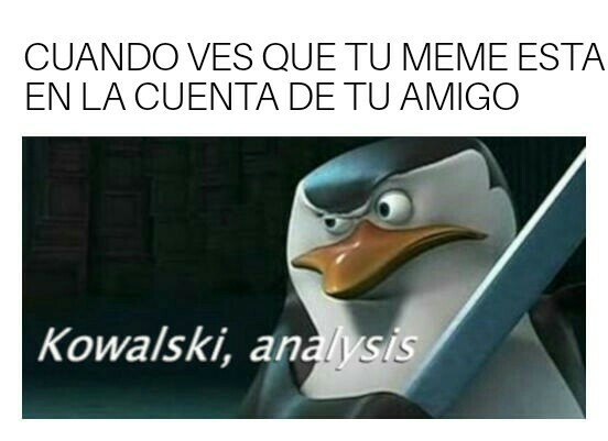Kowalsky análisis - meme