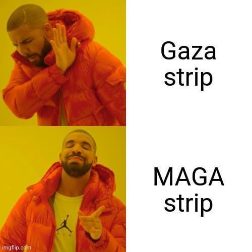 MAGA Strip meme