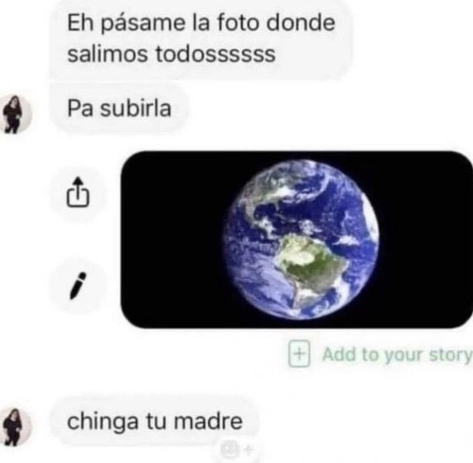 Mira ahi estoy - meme