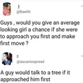 I would talk to a girl tree