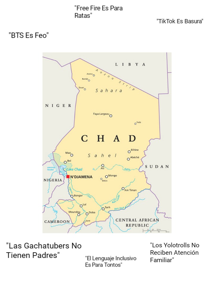 Chad, el país de los chads - meme