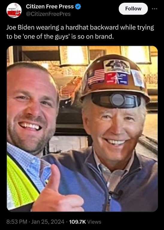 If you don’t vote for Joe Biden then you ain’t hat - meme
