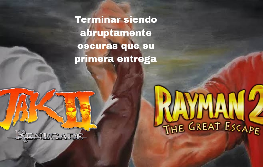 Con Jak tiene sentido, pero con Rayman... - meme