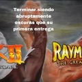 Con Jak tiene sentido, pero con Rayman...
