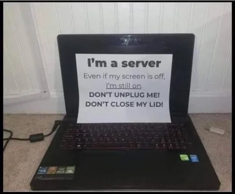 I'm a server - meme