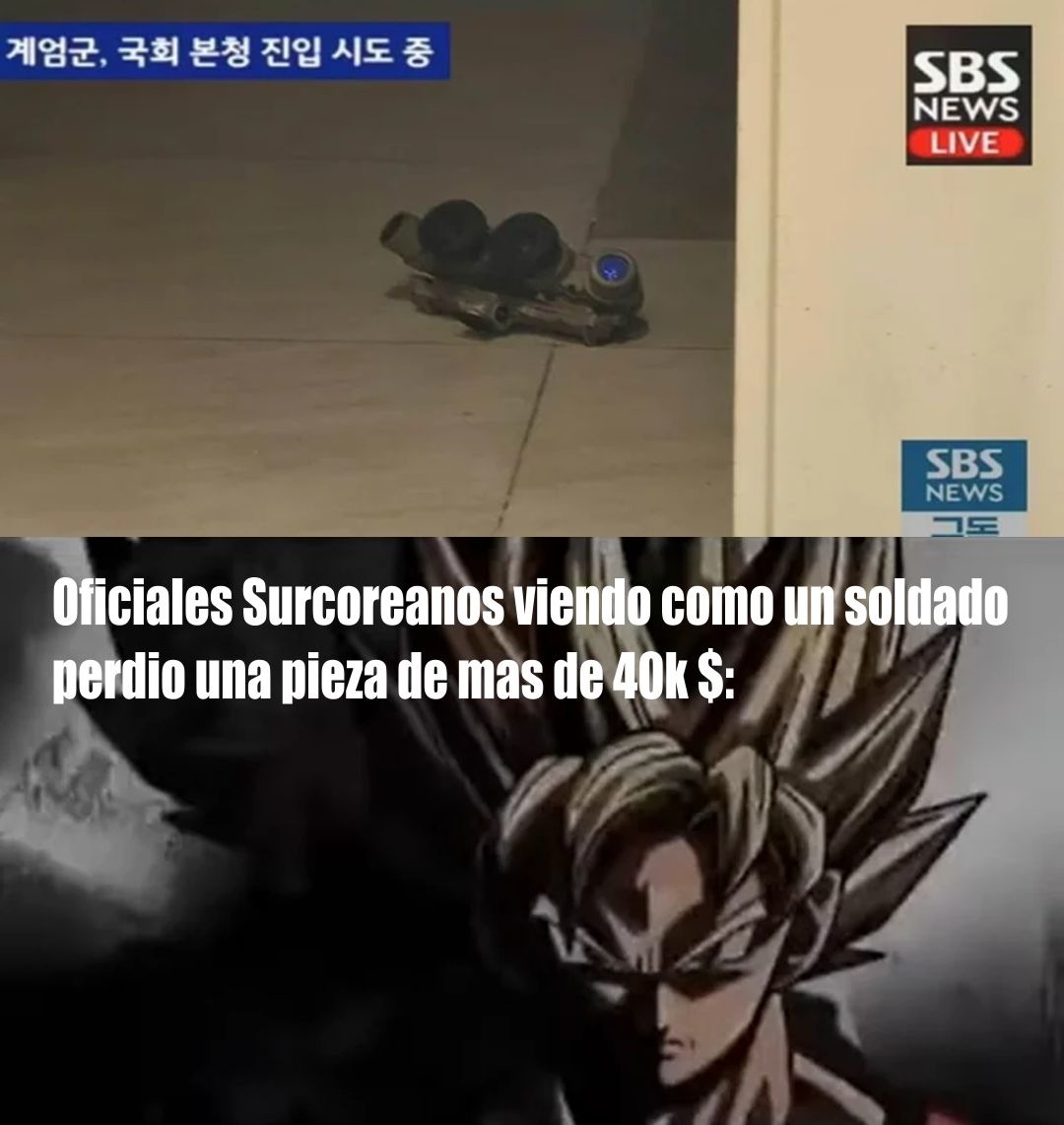 Esto sucedio durante la reciente ley marcial en Corea del sur... Creo que alguien se llevo una bronca - meme