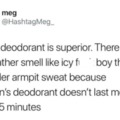 Women's deodorant