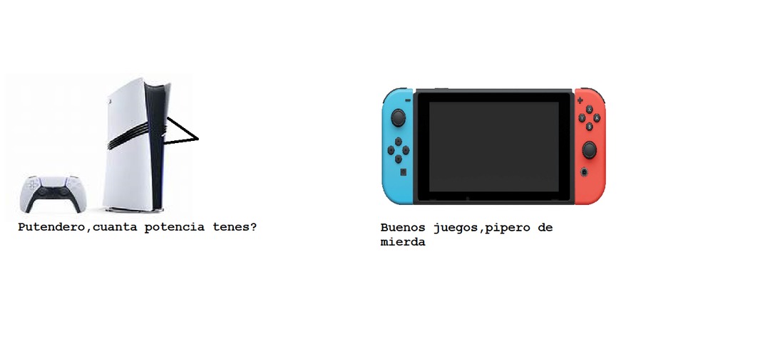 Ya se,tarde para burlarse de la ps5 pro pero hace pocos dias se me dio por bardear a sony,solo porque era usada por los argentinos - meme