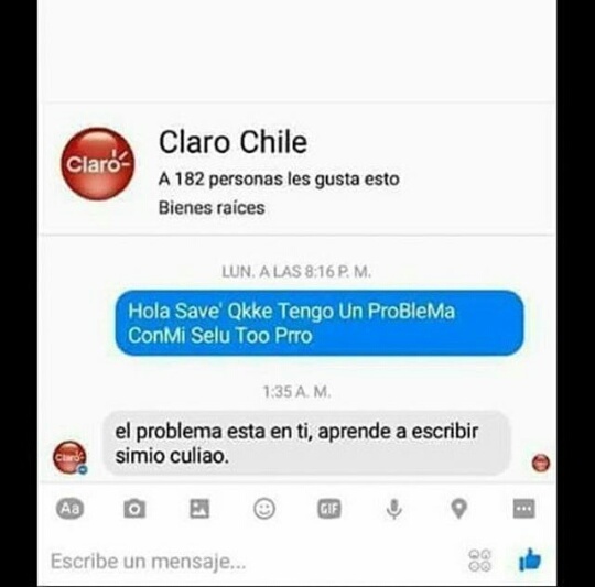 Claro Chile tenía q ser, tomenselo con humor soy chileno - meme