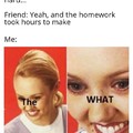 I dont remember hearing about any homework