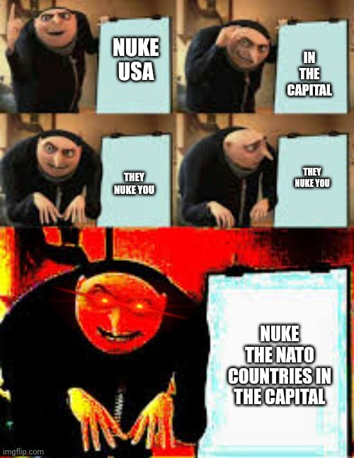 How will a nuke war start - meme