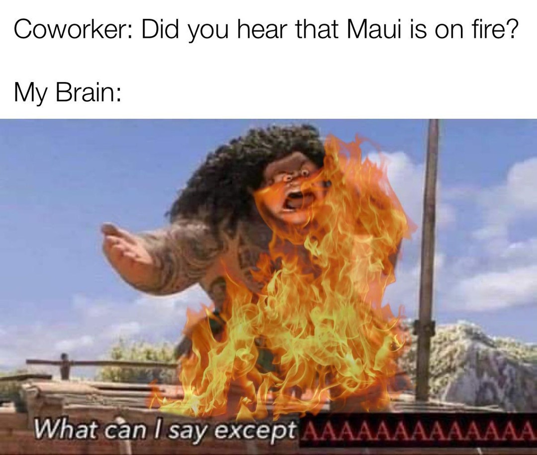 Poor maui - meme