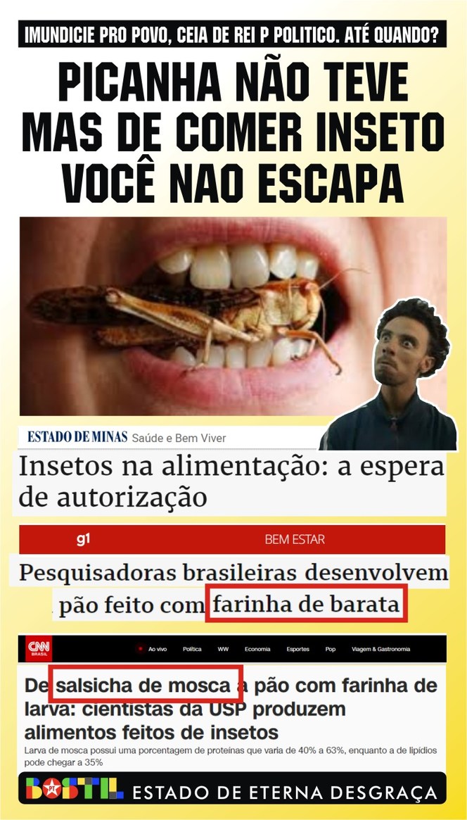 E eles vivem de banquete em banquete pago por você. - meme