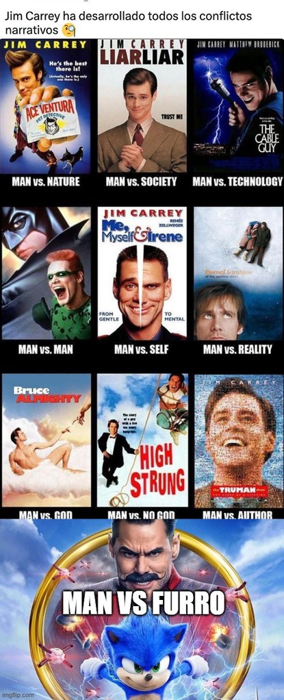 Todos los papeles de Jim Carrey - meme