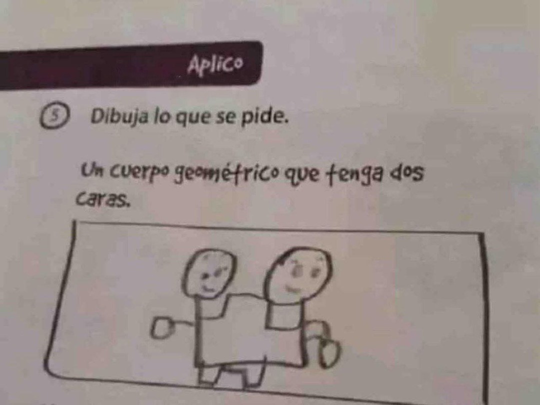El profe pidiendo cuerpos geométricos y yo dibujando un demonio - meme