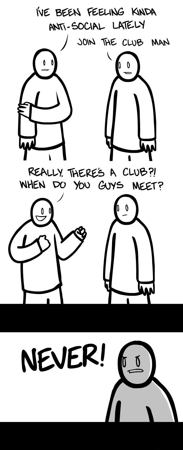 the anti social club - meme