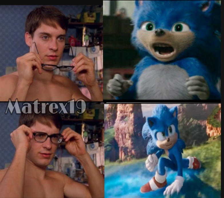Sonic y el nuevo tráiler - meme