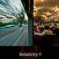 A theorist gets on a train