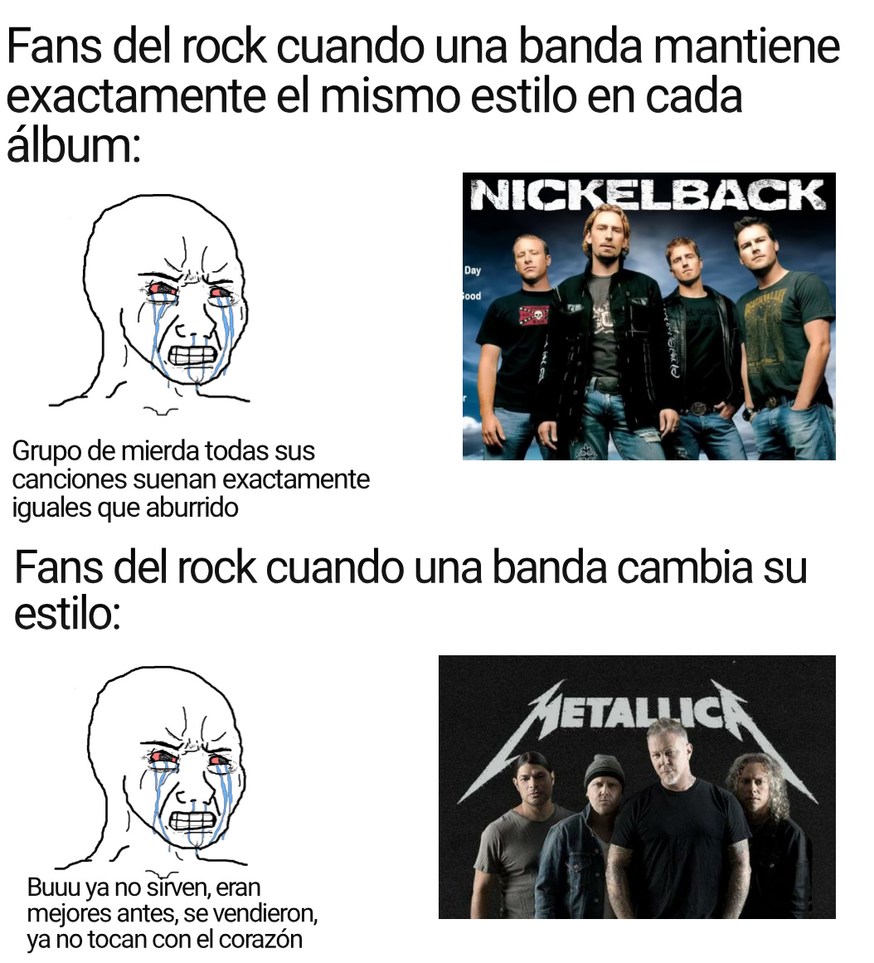 Fans del rock - meme