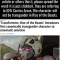 Transformers 7 suffering the clickbait