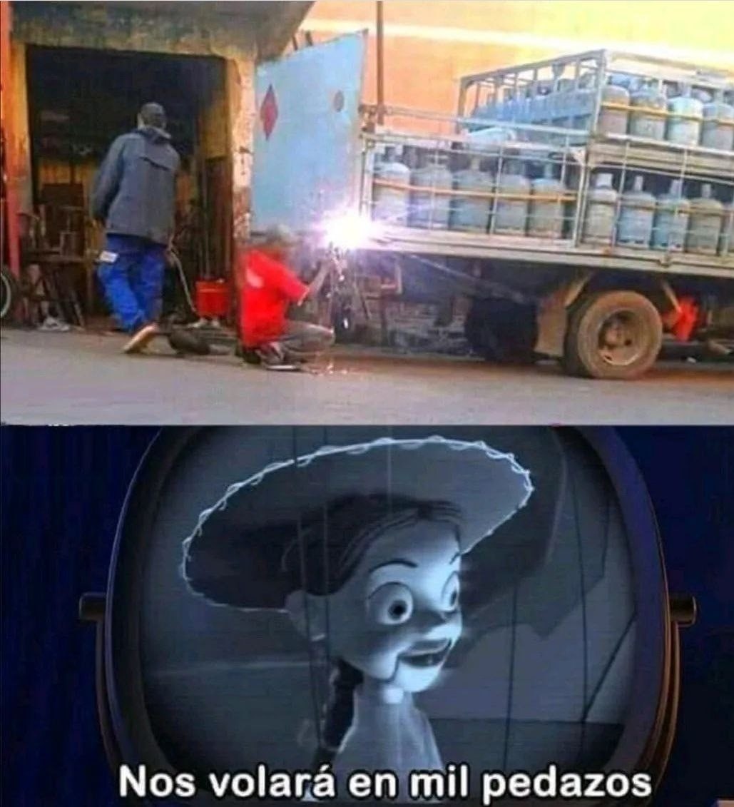 Volaremos en mil pedazos - meme