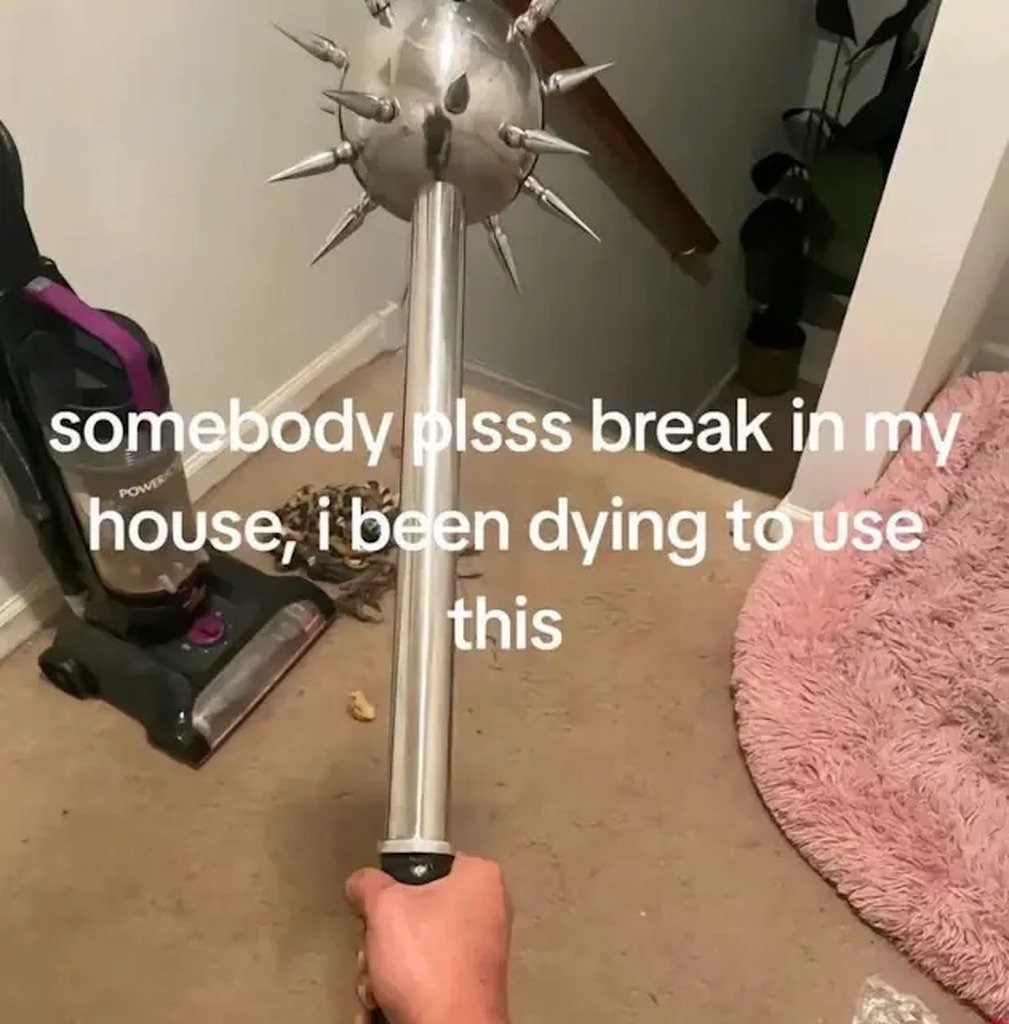 A man's house is his castle - meme
