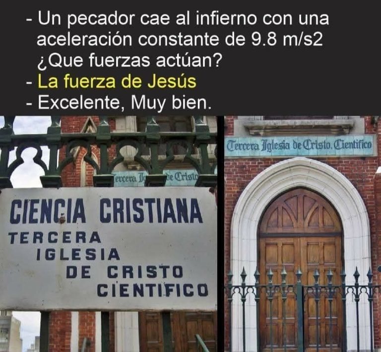 Ciencia cristiana - meme
