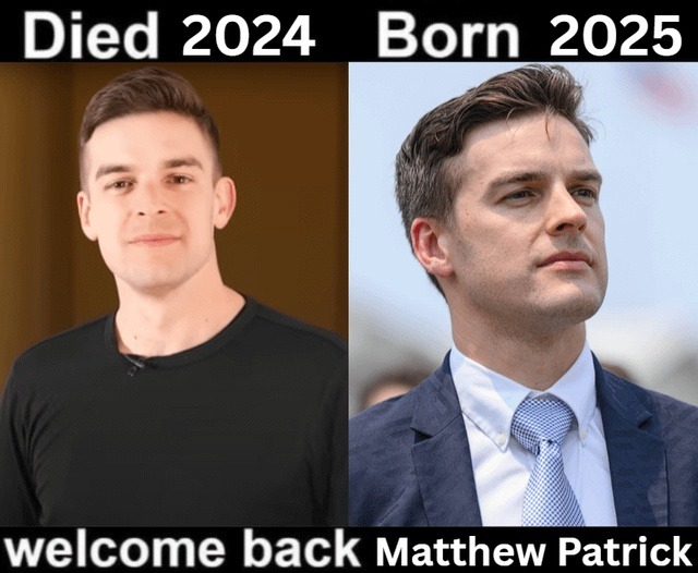 Died 2024. Born 2025. Lore drop: MatPat returns - meme