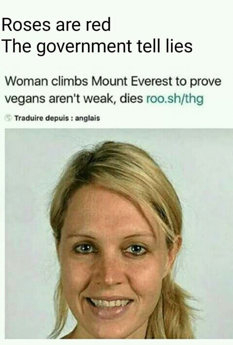 Damn vegans lol - meme
