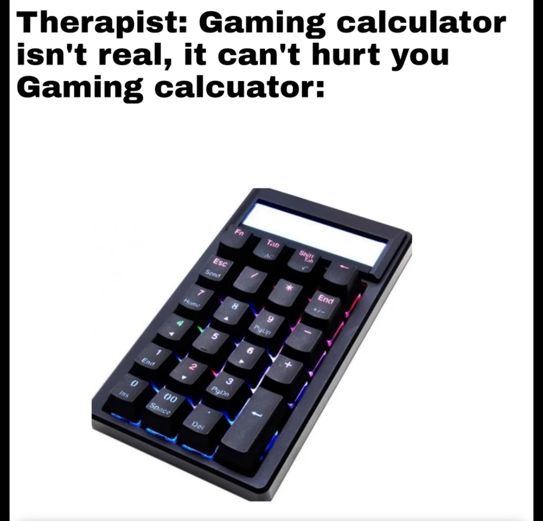 Calculadora Gamer momento - meme