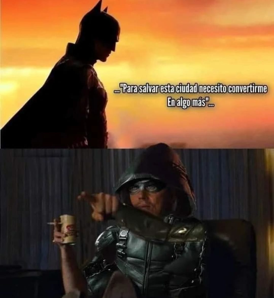 Arrow y The Batman - meme