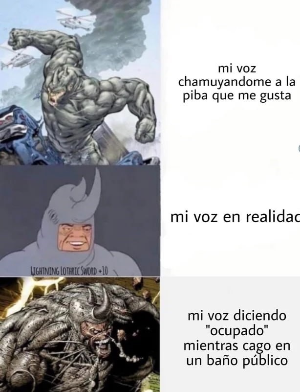 Mi voz en diferentes situaciones - meme