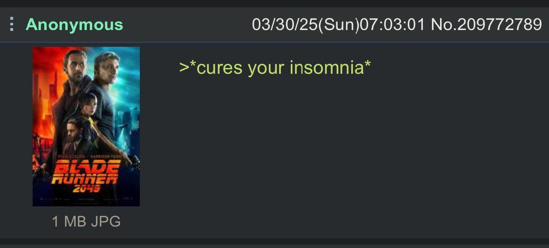 *Cures your insomnia* - meme