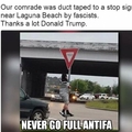 Duct tape fixes everything. Even Antifa.
