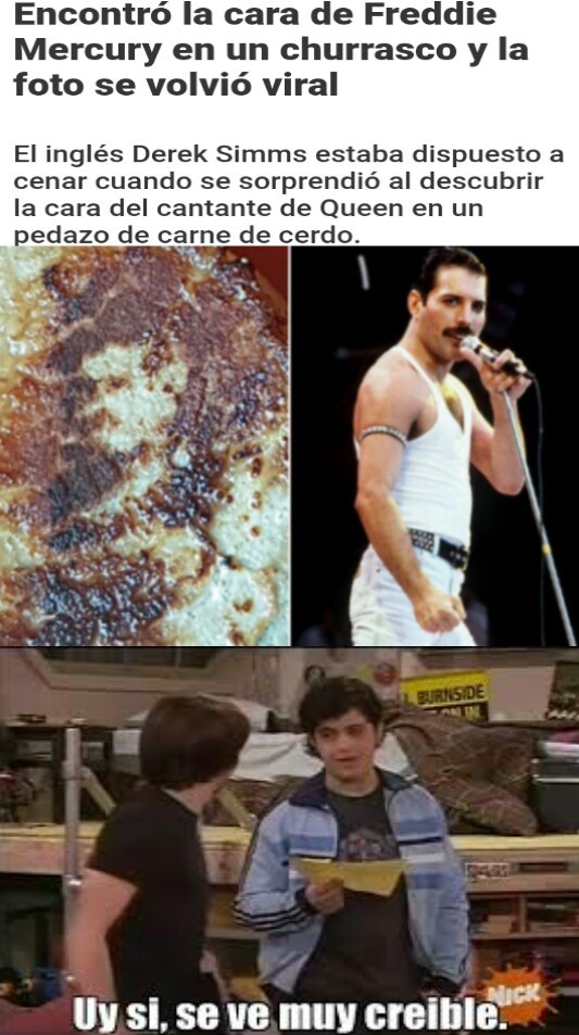 El espejo de Freddie Mercury - meme