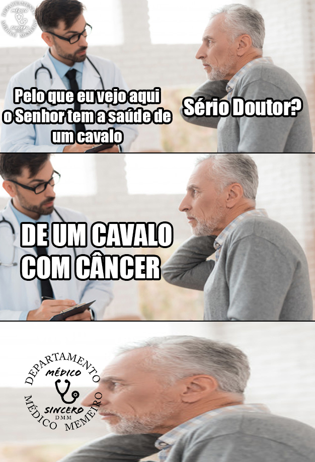 Saúde de um cavalo - meme