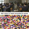 Hair colors in Japan according to anime