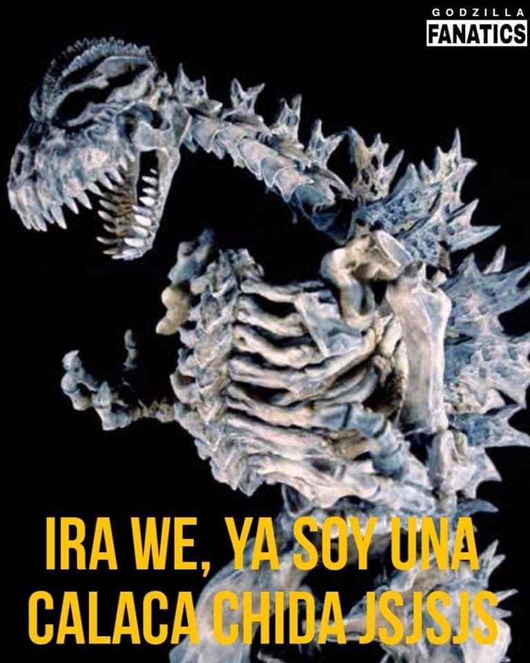 Nueva colaboración: Godzilla x calacas chidas - meme
