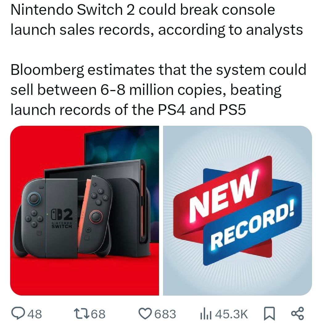 Nintendo Switch 2 might outsell everything and your grandma - meme