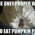 I love pumpkin pie